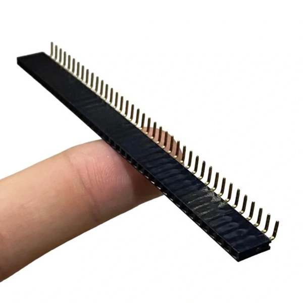 Dişi Pin Header 40 Pin 2.54mm 1x40 Tek Sıra 90°