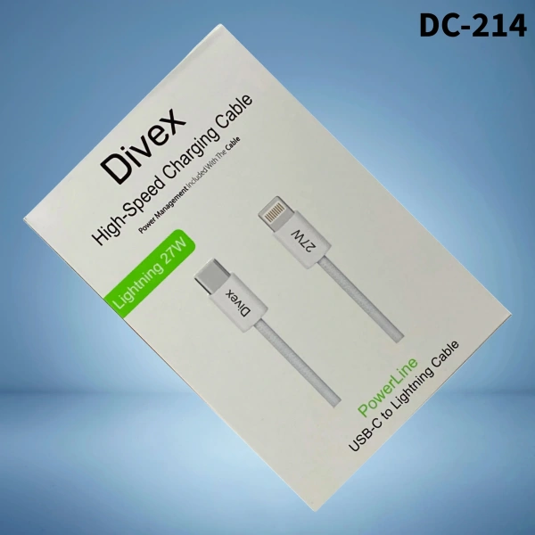 Divex 27W Type-C to Lightning Yüksek Hızlı Şarj Kablosu DC-214