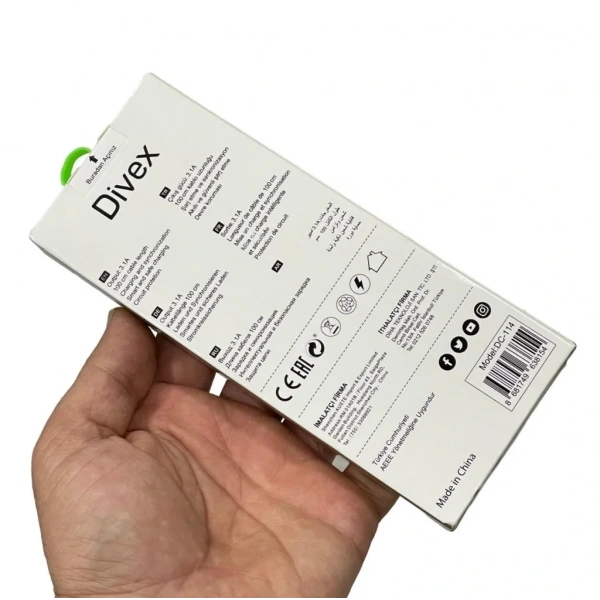 Divex 3.1A Lightning Hızlı Şarj Data Kablosu