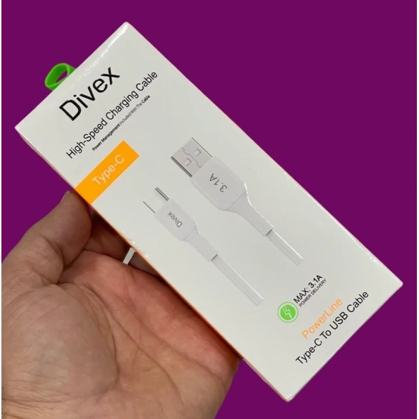 Divex 3.1A Type-C Hızlı Şarj Data Kablosu DC-112