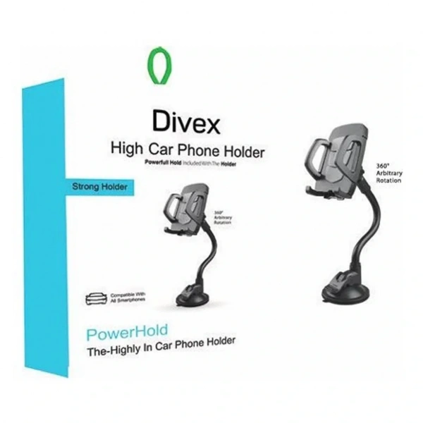 Divex Araç İçi Vantuzlu Dönebilen Telefon Tutacağı DH-352