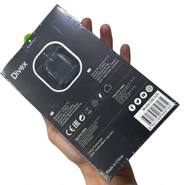 Divex Kablosuz Akıllı Bluetooth Kulaklık Hi-fi Kalite Siyah DB-526