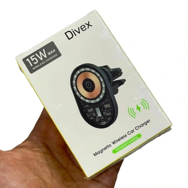 Divex Kablosuz Araç Şarj Cihazı Manyetik Wireless Şarj Aleti DV-354