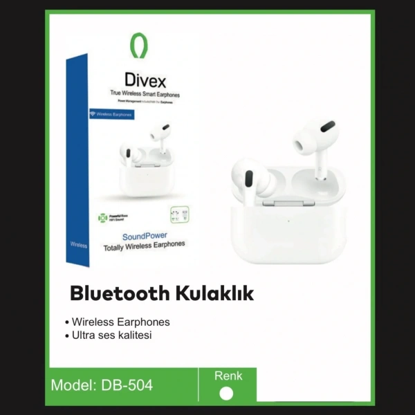 Divex Kablosuz Bluetooth Kulaklık Pro IOS Android Uyumlu DB-504