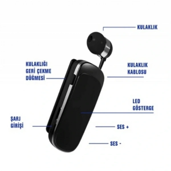 Divex Makaralı Led Göstergeli Titreşimli Bluetooth Kablolu Kulaklık DB-514