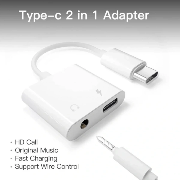 Divex Type-C Erkek 3.5mm Jack ve Type-C Dönüştürücü Adaptör DC-173