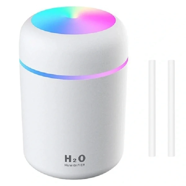Divex Renkli Led Işıklı Hava Nemlendirici USB Colorful Humidifier Beyaz H-17