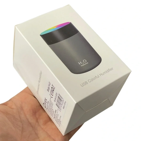 Divex USB Led Işıklı Hava Nemlendirici Colorful Humidifier Gri H-41