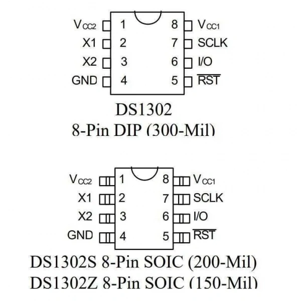 DS1302 DIP8 Entegre