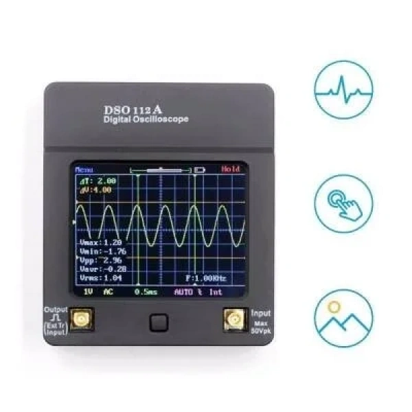 DSO112A TFT Dokunmatik Ekran Osiloskop 2MHz 5Ms/s