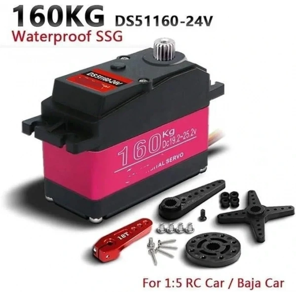DSSERVO DS51160 24v 160kg Servo Motor - 180 Derece