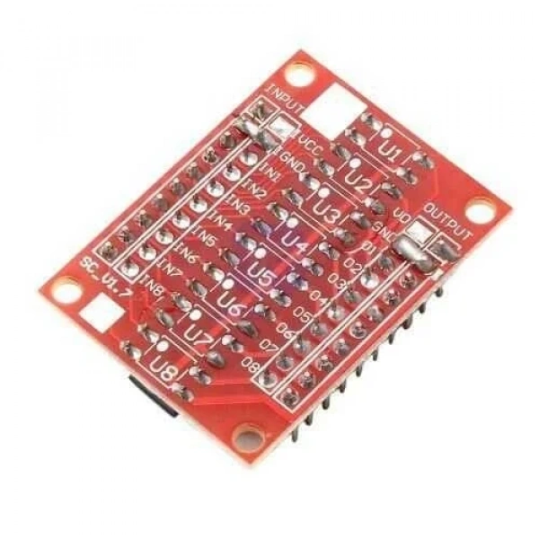 EL817 3-5V 8 Kanal Optokuplör İzolasyon Modülü - Low Level Trigger
