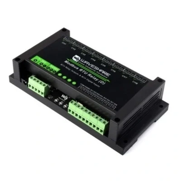 Endüstriyel 8 Kanallı Modbus RTU Ethernet Röle Modülü (D) - Dijital Giriş ve RS485 Arayüzü