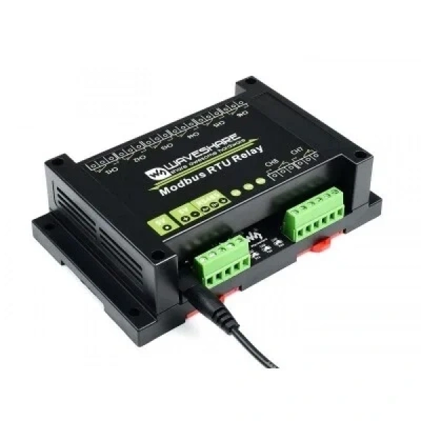 Endüstriyel 8 Kanallı Modbus RTU Röle Modülü - RS485 Arayüzü