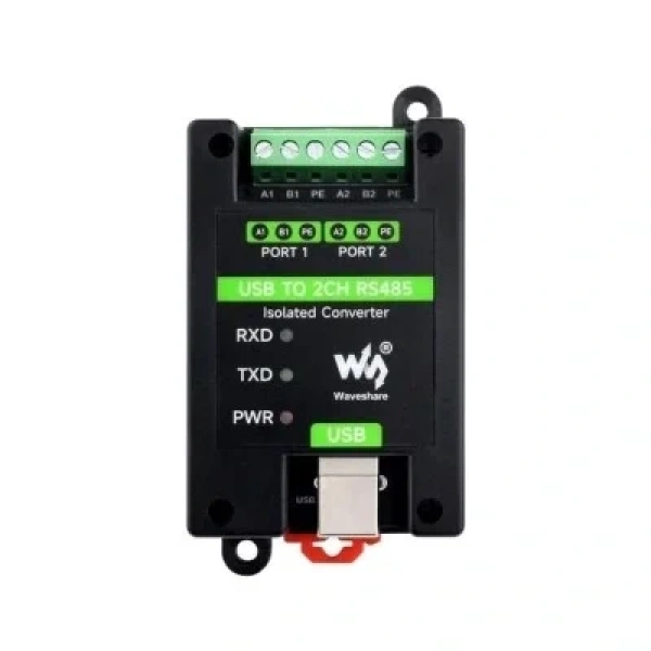 Endüstriyel USBden 2 Kanal RS485 İzole Dönüştürücü - Orijinal FT2232HL Çip