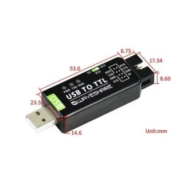 Endüstriyel USB - TTL Dönüştürücü - Orijinal FT232RL