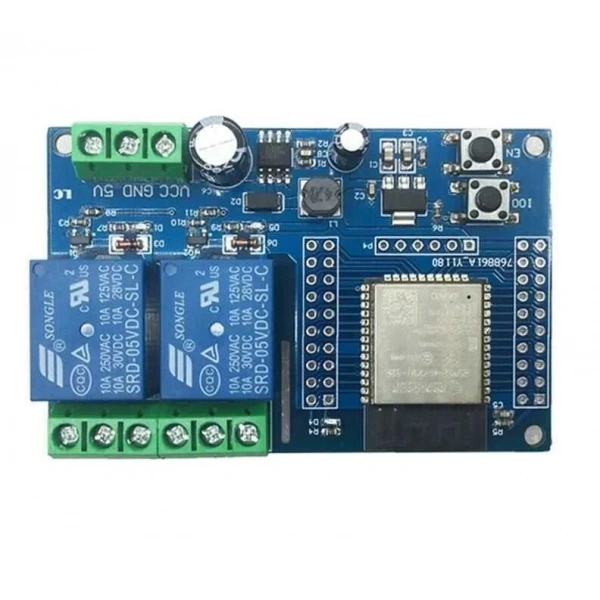 ESP32-WROOM-32E 2 Kanal Röle Modülü