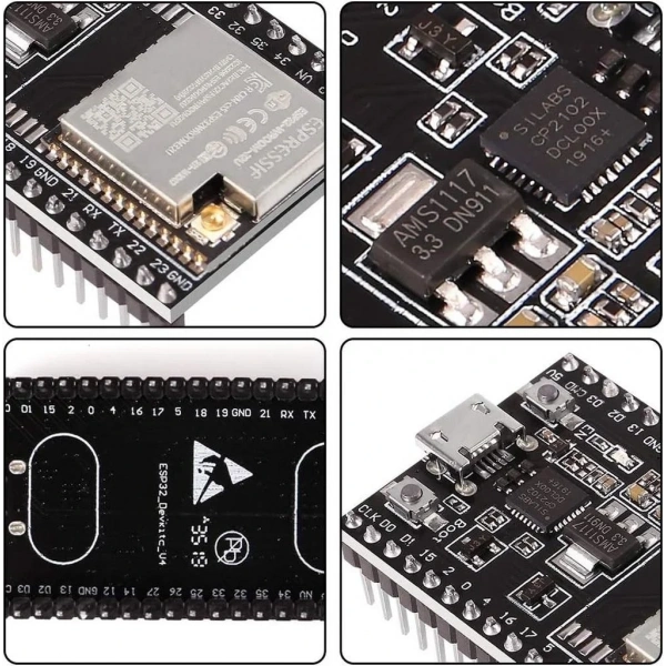 ESP32-WROOM-32U Wifi Bluetooth Geliştirme Kartı 38 Pin