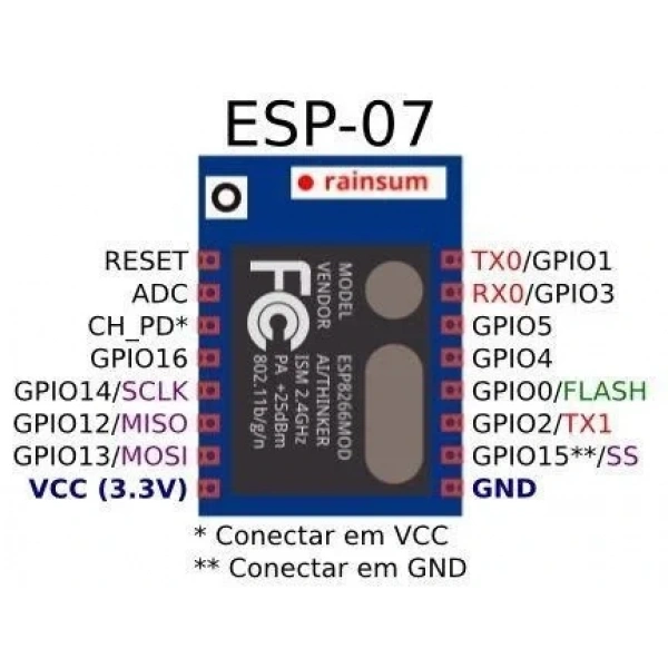 Esp8266-07 Seri Wifi Modülü - Arduino Uyumlu