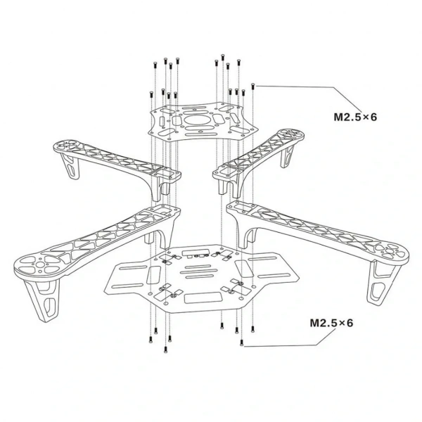 F450 Quadcopter Drone Gövdesi - Drone Frame