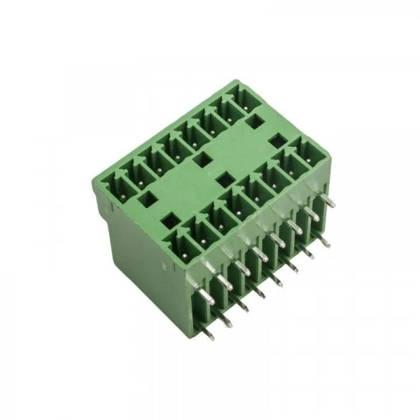 F83-3.5-8P 2x8 Pin 3.5mm 90C Geçmeli Çift Erkek Klemens
