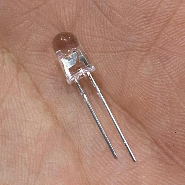 Flaşörlü LED Sarı 2 Bacaklı 5mm