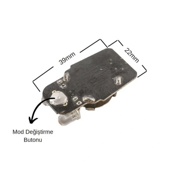 Flip-Flop Led Devresi - 3V CR Pil Yuvalı