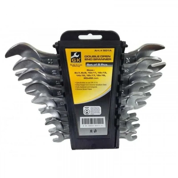 GK Tools 8li Açık Ağız Anahtar Takımı