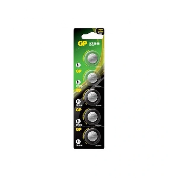 GP CR1616 3V Lityum Pil 5’li Blister