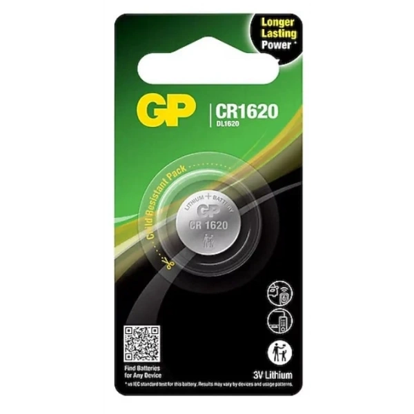 GP CR1620 3V Lityum Pil Tekli Paket