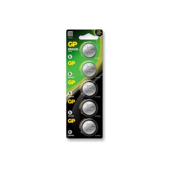 GP CR2430 3V Lityum Pil 5’li Blister