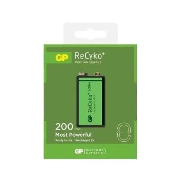 GP ReCyko+ 9V 200mAh Şarj Edilebilir Pil