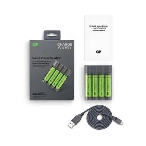 GP X411 4x2600mAh USB Şarj Cihazı ve Powerbank