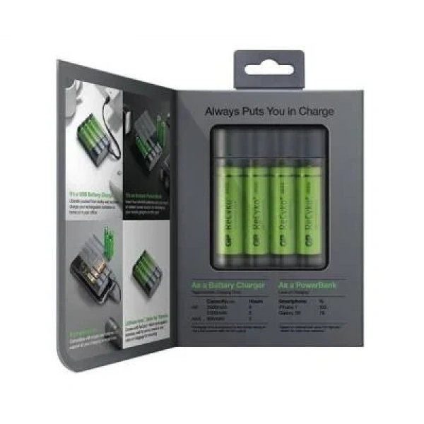 GP X411 4x2600mAh USB Şarj Cihazı ve Powerbank
