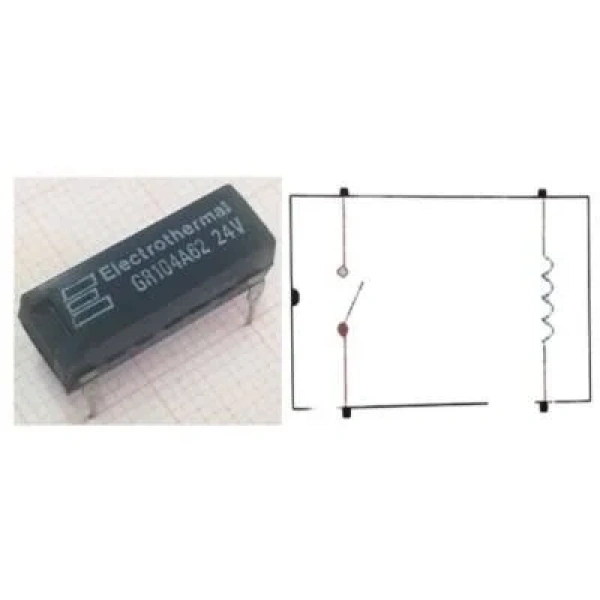 GR104A62 24V Reed Röle Tek Kontak N/O 24VDC 0.5A