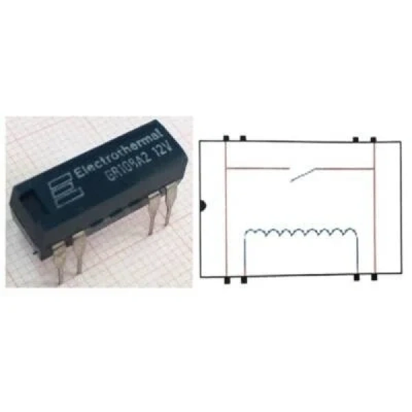 GR108 A2 12V Reed Röle Tek Kontak N/O 12VDC 0.5A