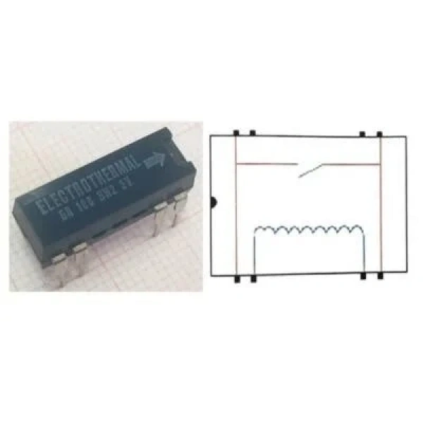 GR108 HW2 5V Reed Röle Tek Kontak N/O 5VDC 0.5A