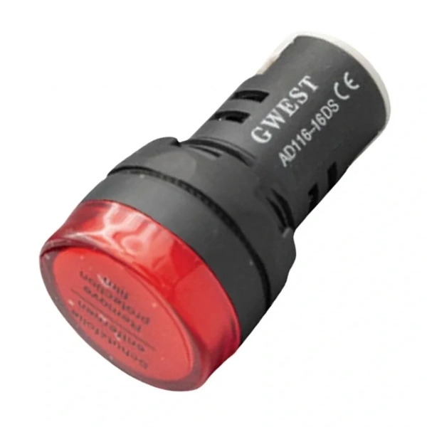 Gwest 22-24V-K 22mm Kırmızı Ledli Sinyal Lambası 24V