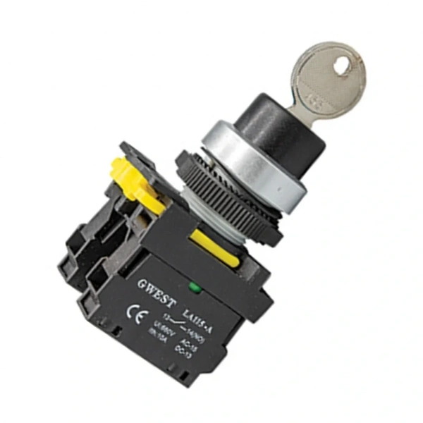 Gwest A5-20Y 22mm 1-0-2 Anahtarlı Kalıcı Buton 2NO