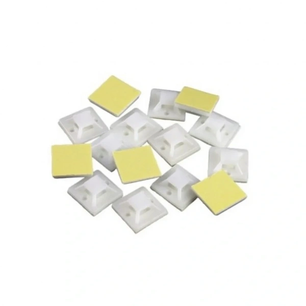 Gwest HW-3A 19x19mm Yapışkanlı Kroşe Beyaz 100 Adet