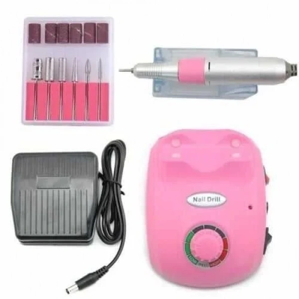 HC-601 Manikür Pedikür Tırnak Törpü Seti - Pembe