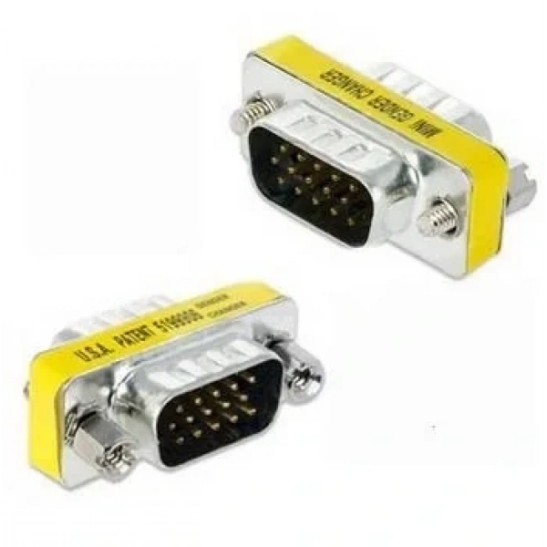 HD15 VGA-VGA Erkek-Erkek (M2M) 15 Pin Adaptör
