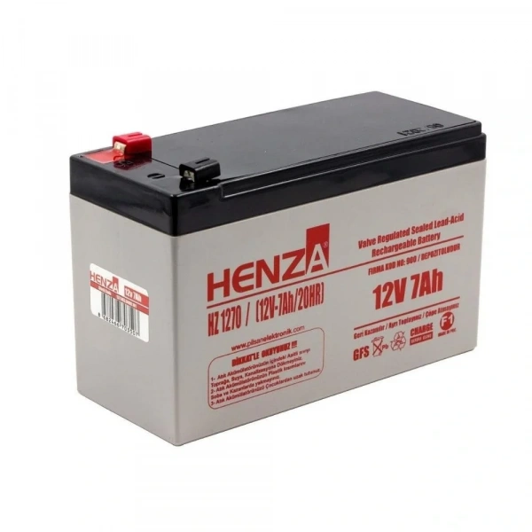Henza HZ1270 12V 7Ah Bakımsız Kuru Akü