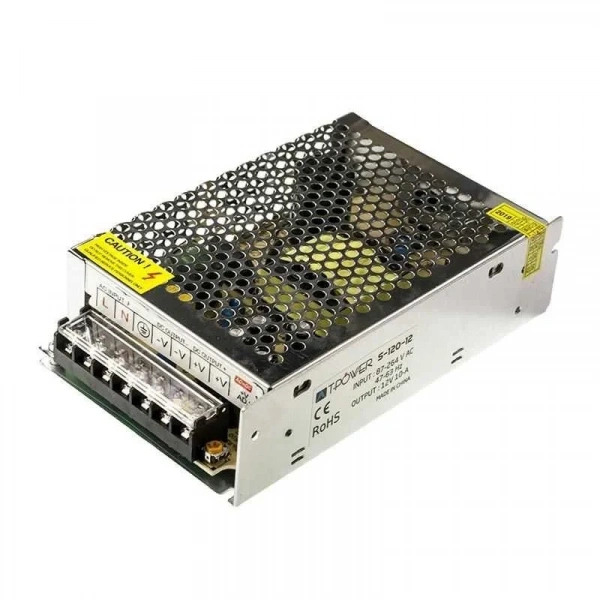 Hightek 12V 10A Metal Kasa Adaptör - LED Driver