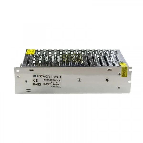 Hightek 5V 40A Metal Kasa Adaptör - LED Driver