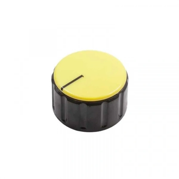 HT3000 37mm Üstten Sıkmalı Potansiyometre Düğmesi Siyah-Sarı