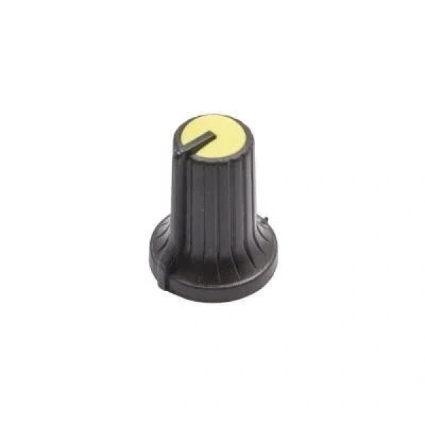 HT500 15mm Potansiyometre Düğmesi Siyah-Sarı