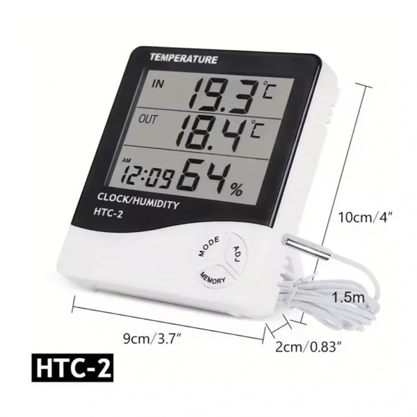 HTC-2 Saatli Nem Ölçer ve Termometre