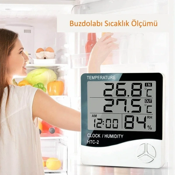 HTC-2 Saatli Nem Ölçer ve Termometre