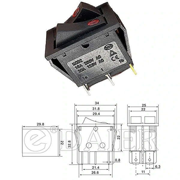 IC-102 İkili Nokta Işıklı Anahtar
